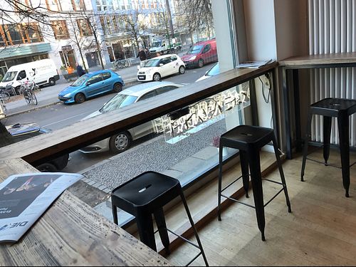 window inside at Cafe Neundrei in Berlin
