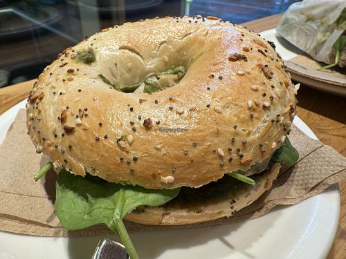 bagel  at Cafe Neundrei in Berlin
