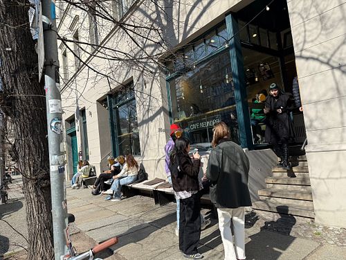 store front  at Cafe Neundrei in Berlin