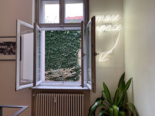 inside at Cafe Neundrei in Berlin