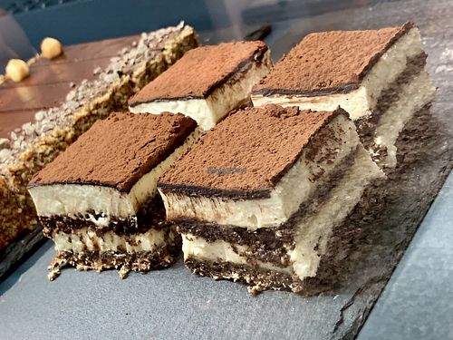 tiramisu (vegan) at Cafe Neundrei in Berlin