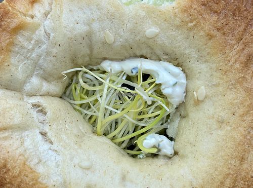 bagel at Cafe Neundrei in Berlin