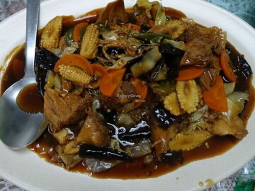 monkey head mushroom at Jing Xin Vegetarian Cuisine in Malacca