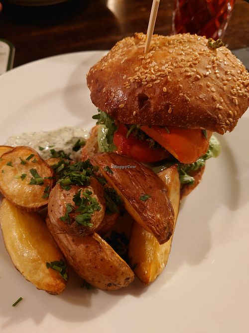 Pumpkin Burger at Olive in Innsbruck