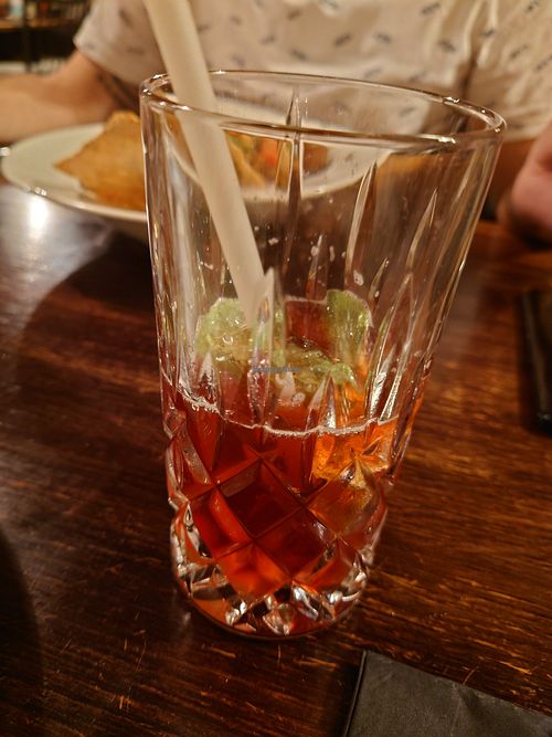 Hibiscus Lime drink at Olive in Innsbruck