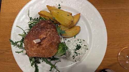 Portobelloburger at Olive in Innsbruck