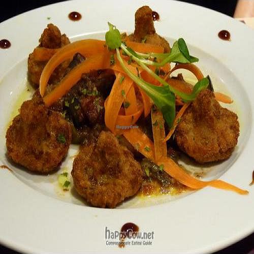 Mushroom croquettes at Baobab in Zaragoza