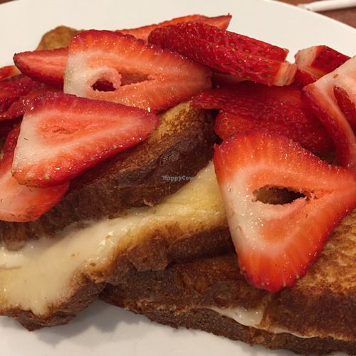 vegan French Toast Americain.  at Maywood Pancake House in Maywood