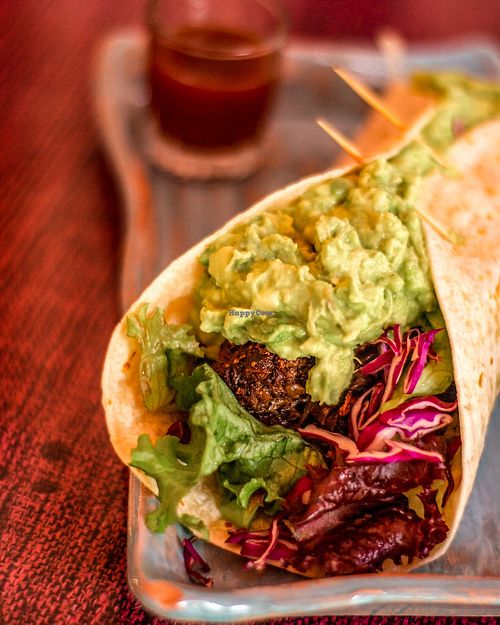 Wrap La Vegana at Ama Restaurant in Urubamba