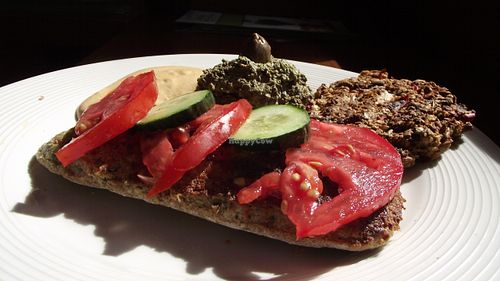 Mixed plate at Loving Hut in Sofia