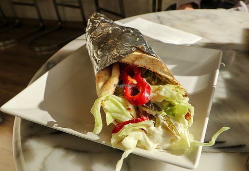 wrap at Loving Hut in Sofia