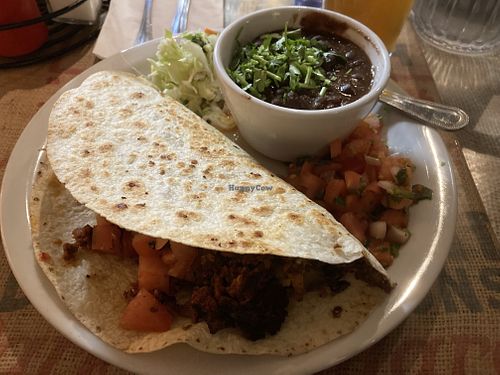 Vegan ‘quesadilla' at Crossroads Cafe in Joshua Tree