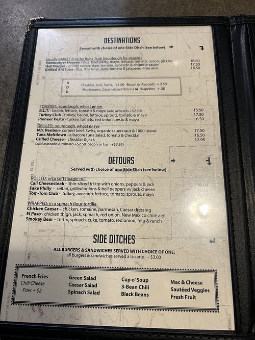 Menú #1  at Crossroads Cafe in Joshua Tree