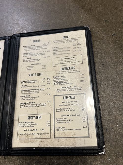 Menú #2  at Crossroads Cafe in Joshua Tree