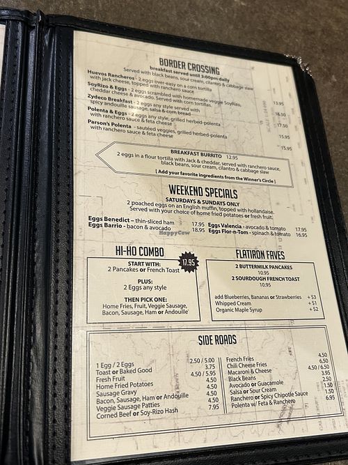 Menú #4  at Crossroads Cafe in Joshua Tree