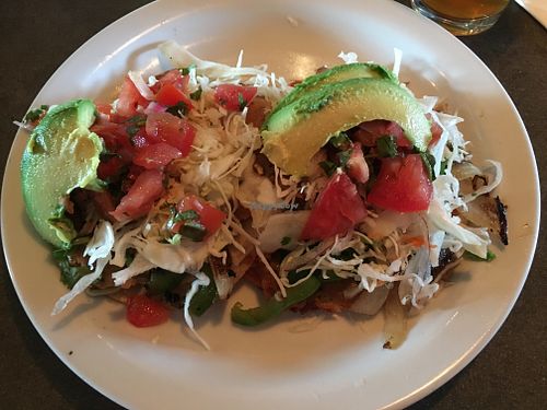 Great vegan taco! at Crossroads Cafe in Joshua Tree