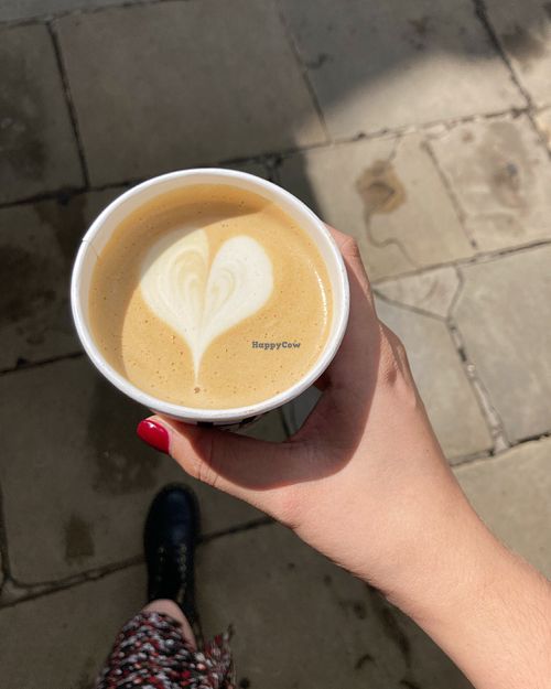 Oat latte  at Hot Numbers Coffee - Trumpington St in Cambridge