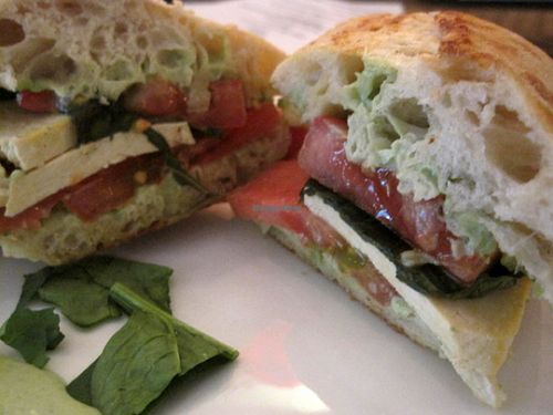 Caprese Sandwich. Really tasty. at Venosa Cafe in Montreal