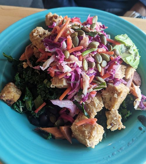 Harvest Bowl - not my favorite but it's good at Laughing Planet - Blair Blvd in Eugene