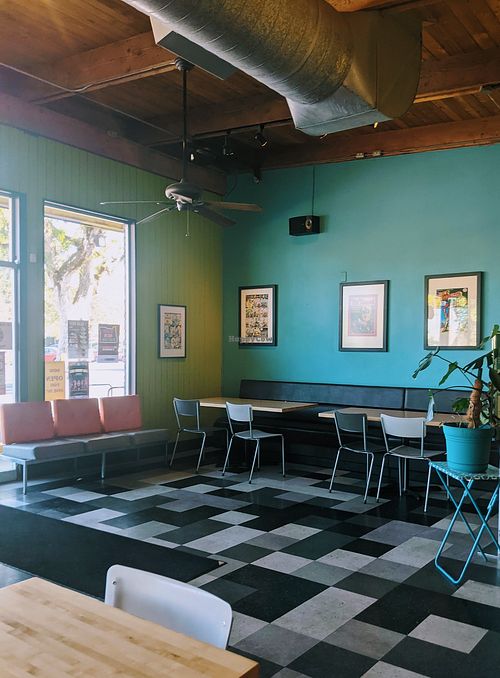 The vibe is really cool. Well decorated and nice music playing. at Laughing Planet - Blair Blvd in Eugene