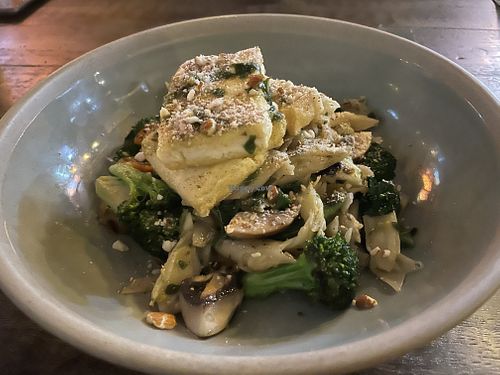 Tofu penne (vegan) at Dandy's Organic Cafe in Hong Kong Island