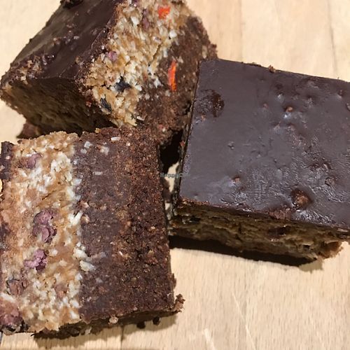 raw chocolate brownie (with a twist)   at The Health Workshop in Ashby De La Zouch