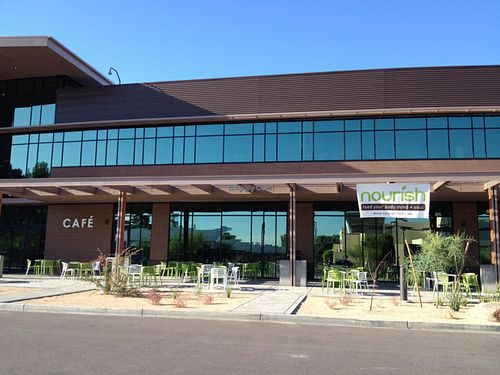 outside at Nourish in Tempe