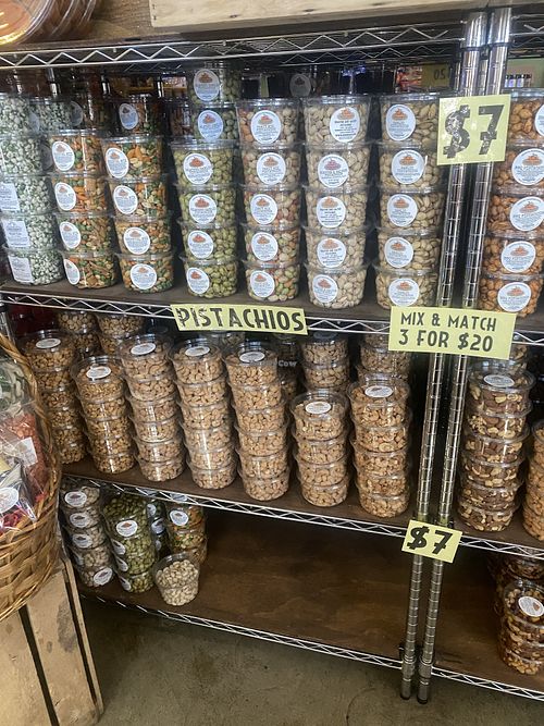 When It Doubt - Go for Raw Nuts/Fruit  at Rodin Ranch Farmers Market in Modesto