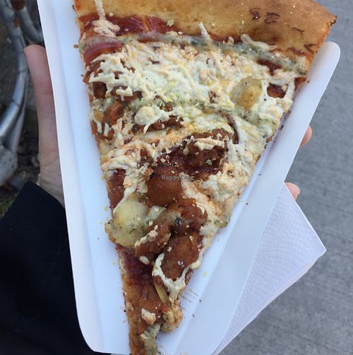 BBQ buffalo - best pizza ever at Apiecalypse Now Pizza and Snack Bar in Toronto