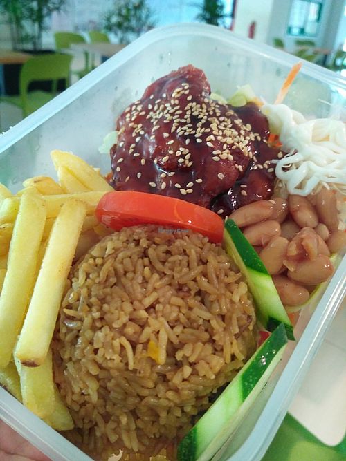 Sunday Special - Vegetarian Chicken Chop $6 at Green Delights 净乐轩 in Northeast Singapore