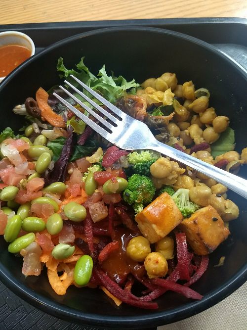 Asian salad at Copper Branch - Rene Levesque in Montreal