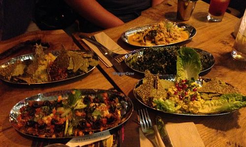 Selection of appetisers
 at Vantra Vitao in London