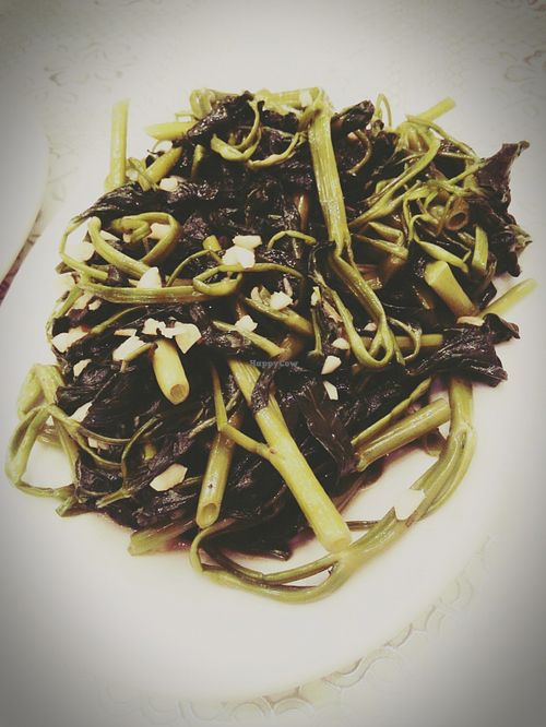 Rau muong at Loving Hut - Chua Lang in Hanoi