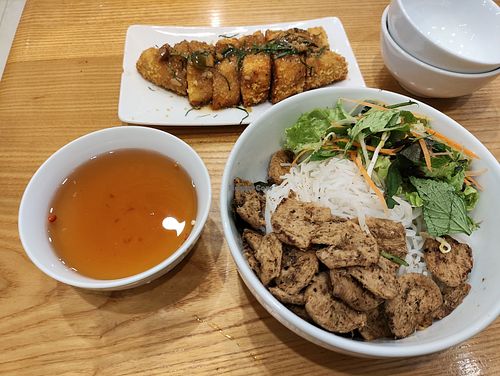 Bun thit nuong ♡ at Loving Hut - Chua Lang in Hanoi