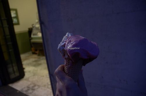 Pomegranate, Caffe & Spagnola (Vanilla/Cherry) at Gelato Giulivo in Rome