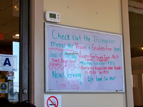 More vegan goodies on the special board.  at Hot Stacks Cafe in Myrtle Beach