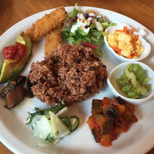 lunch special on 21 may 2015 at Oriental Vegi Cafe Chacourin in Yokohama