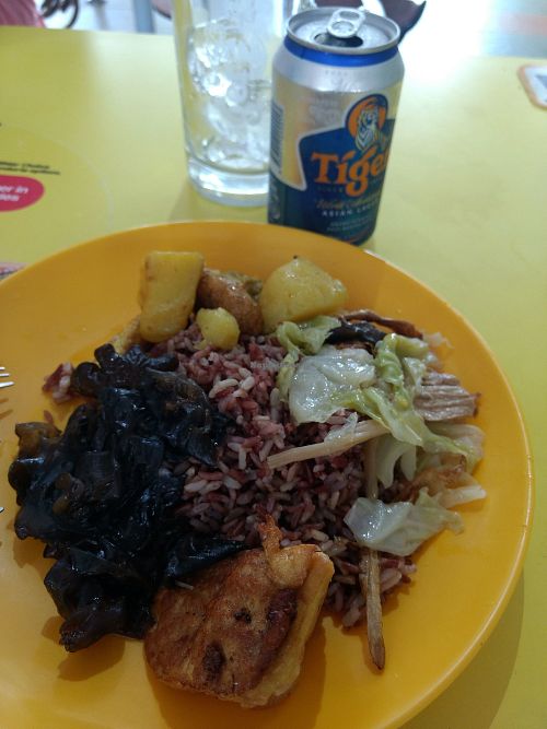 My lunch at Spring Vegetarian 长春素食 in Central Singapore