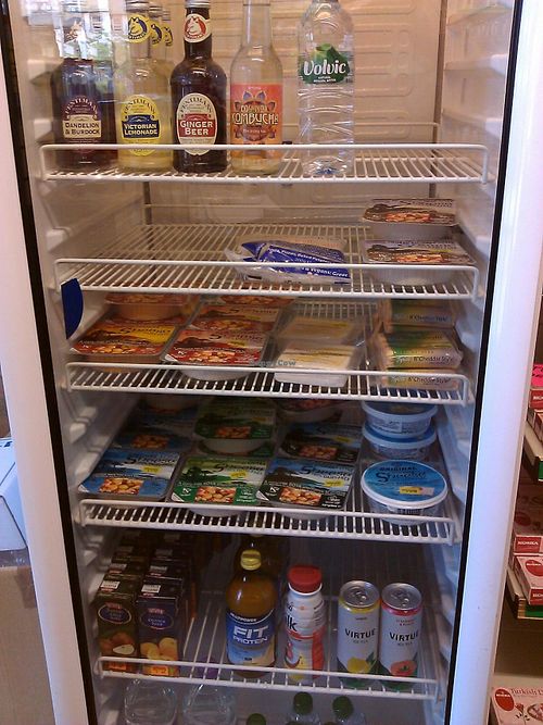 Chiller cabinet. at Kershaw's Health Foods in Whitehaven