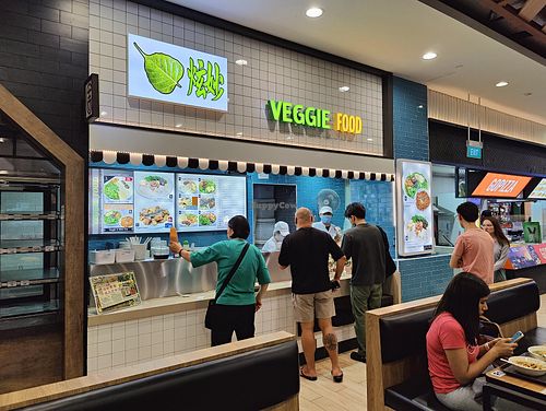 Stall front at Xuan Miao Veggie Food 炫妙 - PLQ Mall in Central Singapore