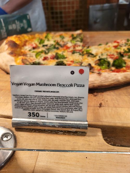 Vegan pizza ingredients at Whole Foods Market in Columbus