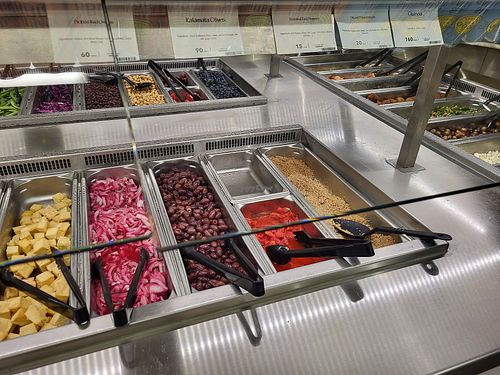 Tofu and quinoa at Whole Foods Market in Columbus