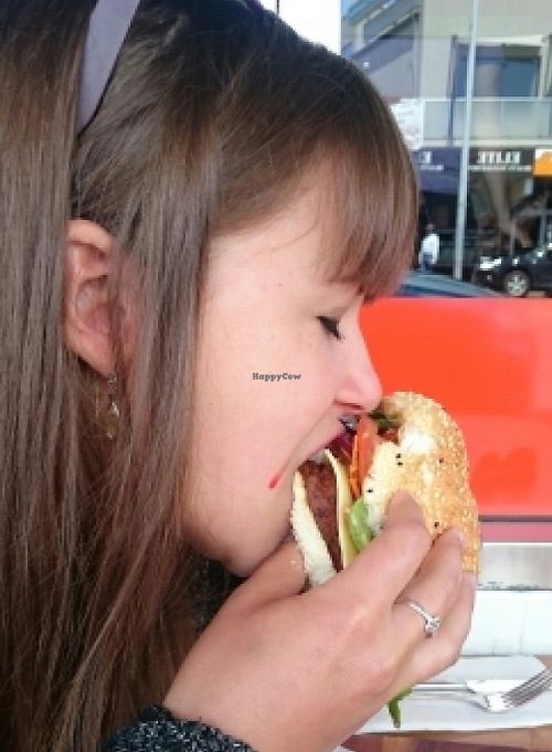 Vege burger bliss at Burger Got Soul in Hobart