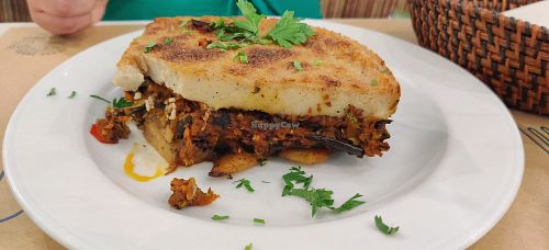Mousaka at Mama Tierra in Athens