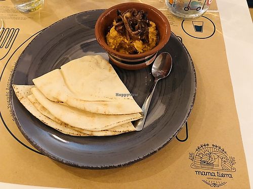 Bean hummus at Mama Tierra in Athens