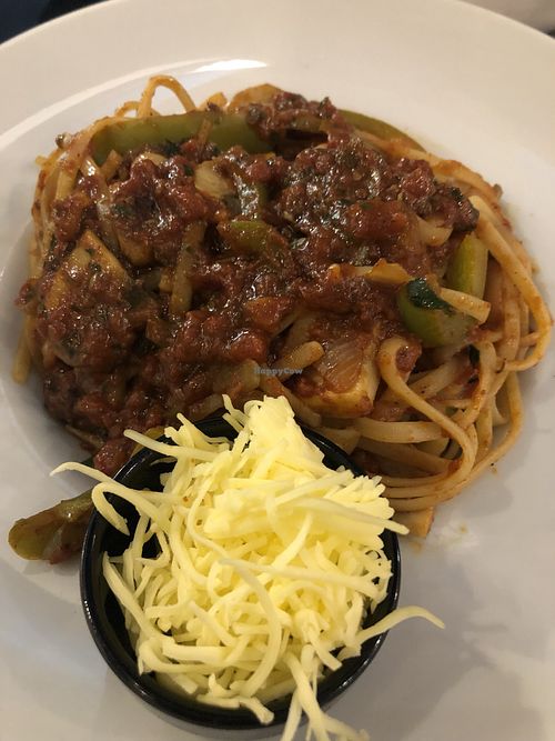 Mushroom ragout linguine at Mama Tierra in Athens