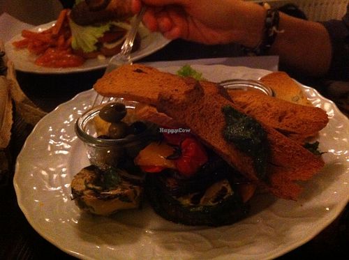 tapas plate as a main menu at GreenSoul in Leipzig