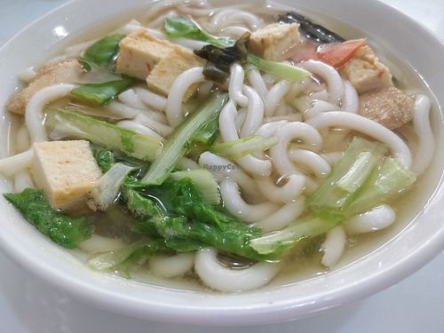 Miso Udon soup at Piore Organic Cafe in Central Singapore