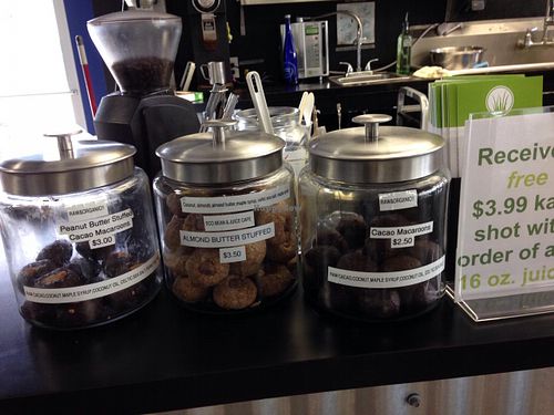 Raw cookies at Cafe Pine in Burlington