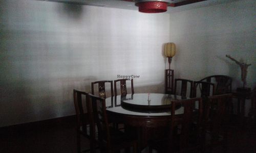 Private rooms for reservations and VIP guests I imagine. There were about 7 of these. Largest vegetarian restaurant I've been to. at Heshan Vegetarian in Zengcheng